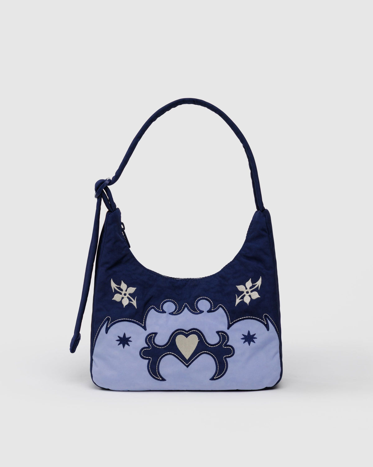 Mini Nylon Shoulder Bag - Western Appliqué