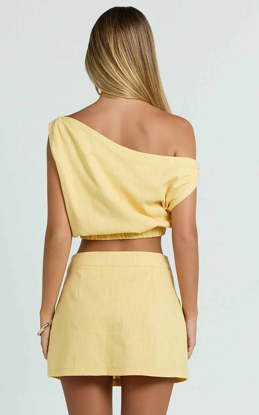 Adora Skort - High Waisted Aline Skort in Yellow