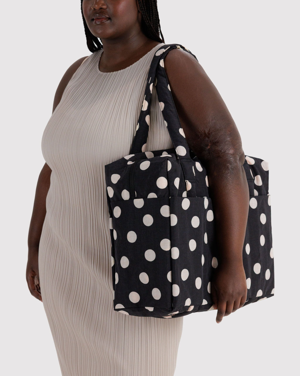 Cloud Carry-on - Black and Cream Polka Dot - image 3