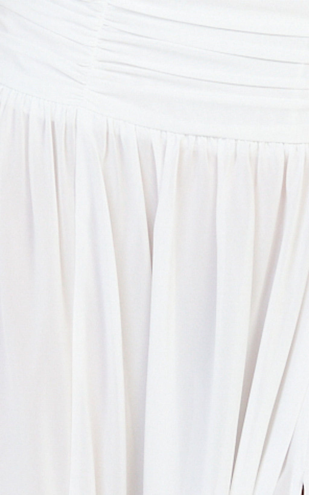 Melanie Maxi Skirt - Gathered Yoke Skirt in Cream