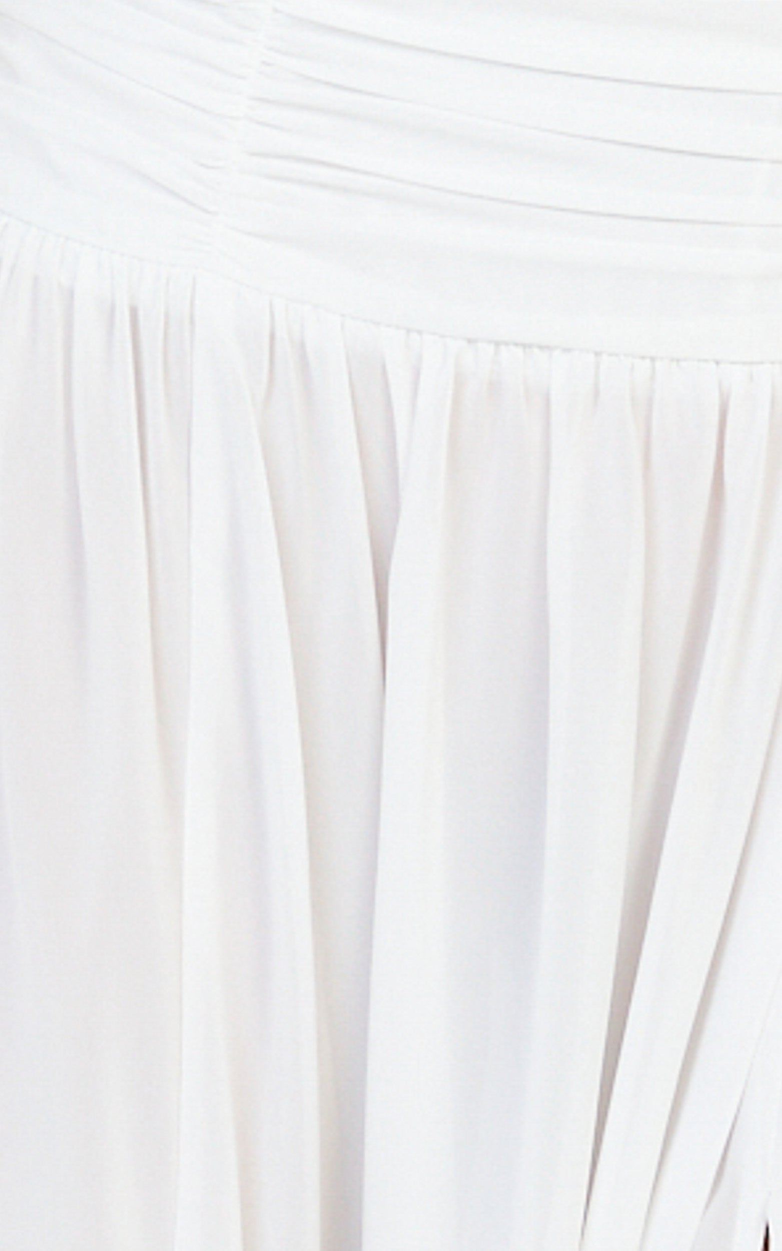 Melanie Maxi Skirt - Gathered Yoke Skirt in Cream