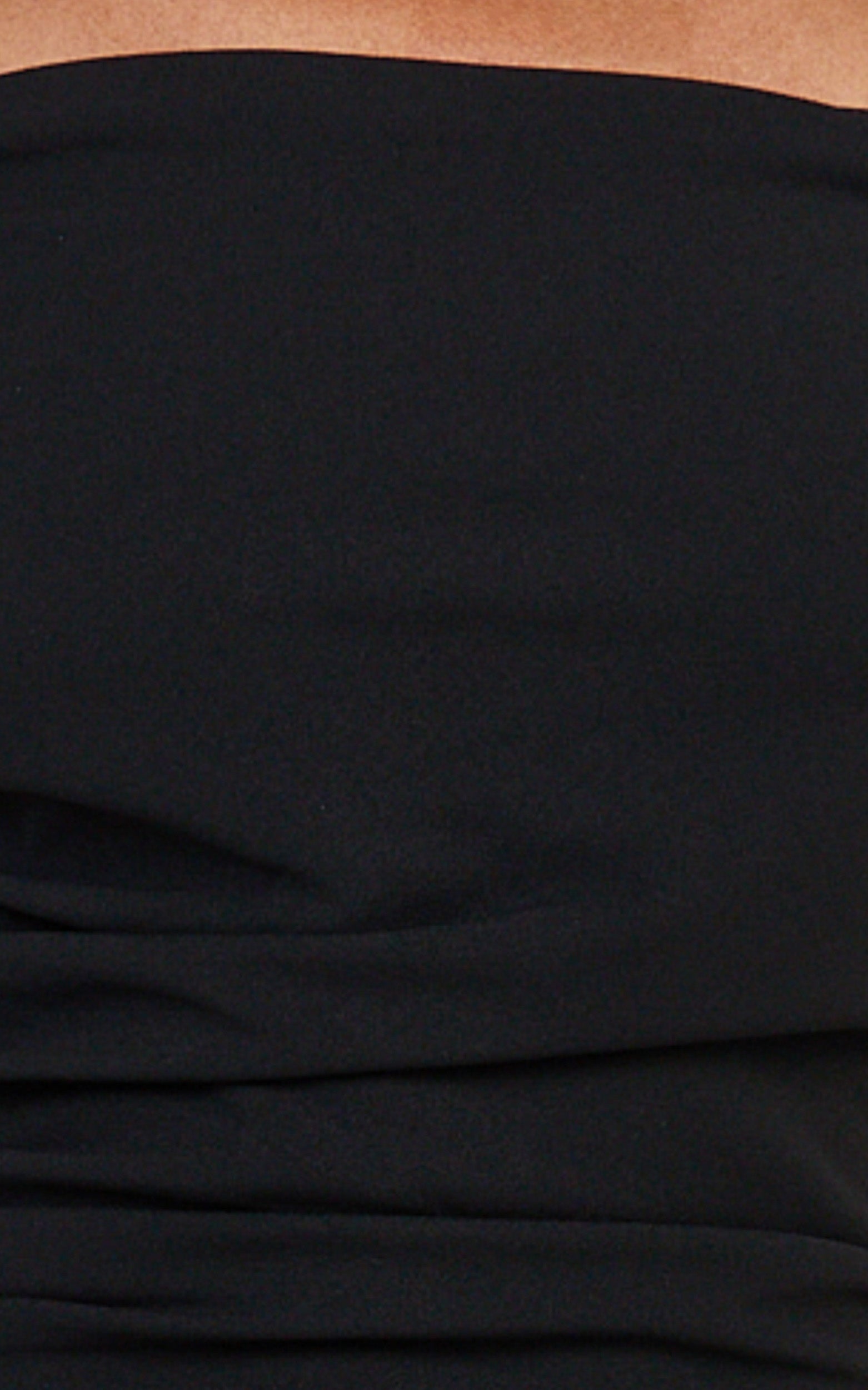 Lena Mini Dress - Off Shoulder Bodycon Dress in Black