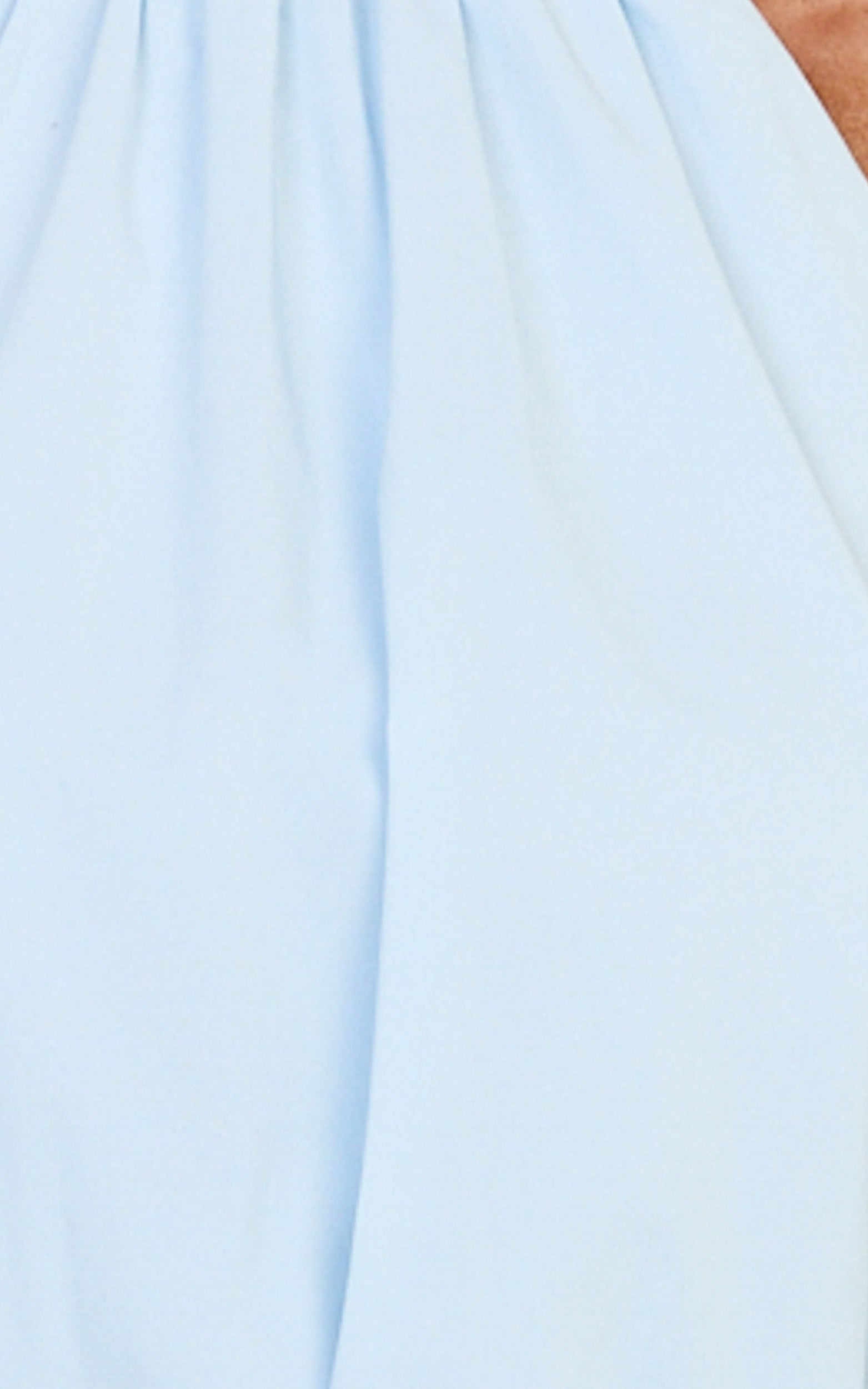 Melanie Top - Halter Neck Top in Pale Blue