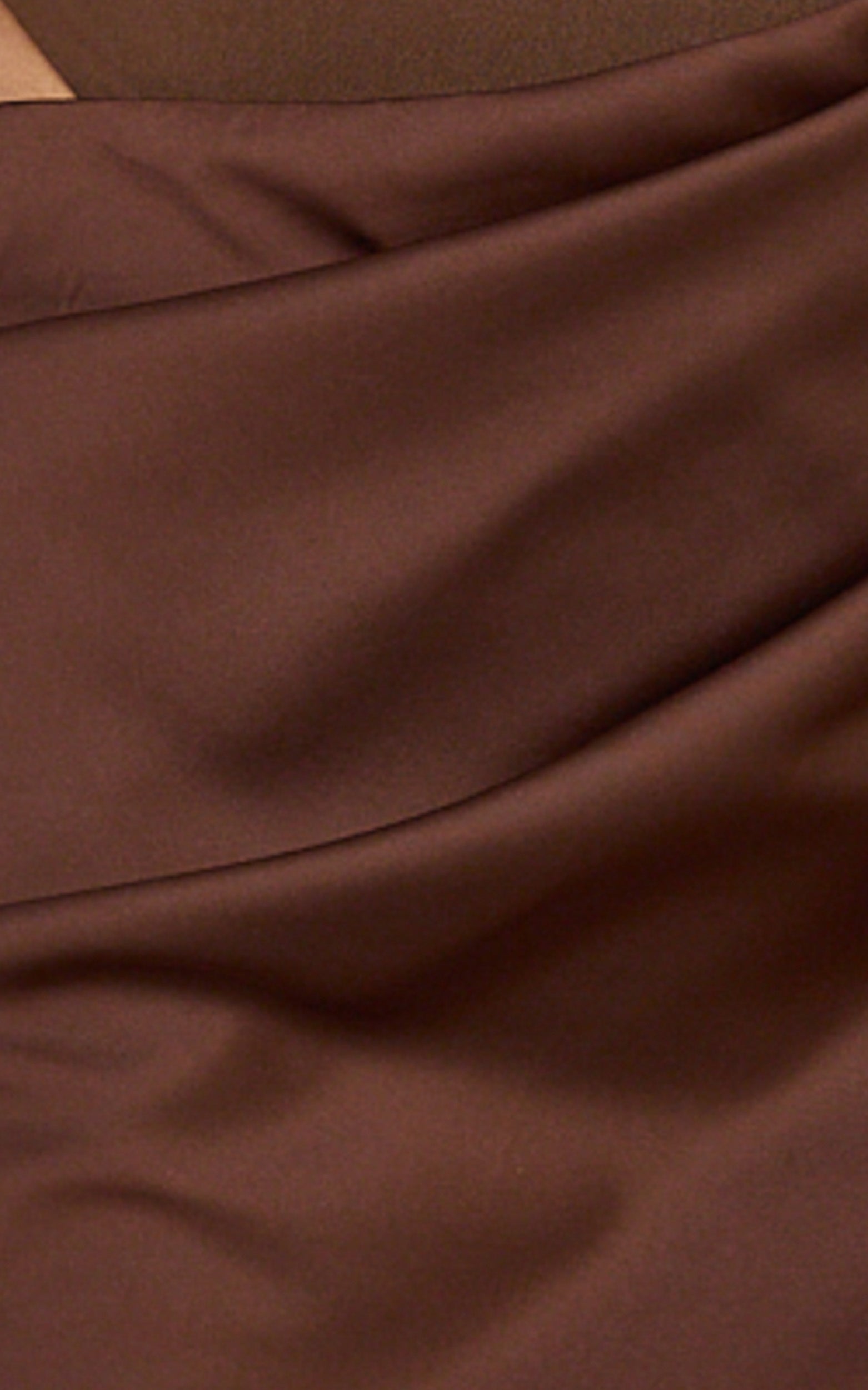 Elodie Mini Dress - Sleeveless Dress Overlay Skirt in Chocolate