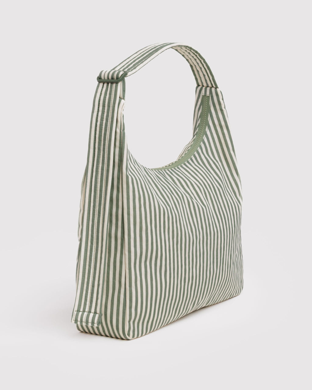 Nylon Shoulder Bag - Sage Stripe - image 3