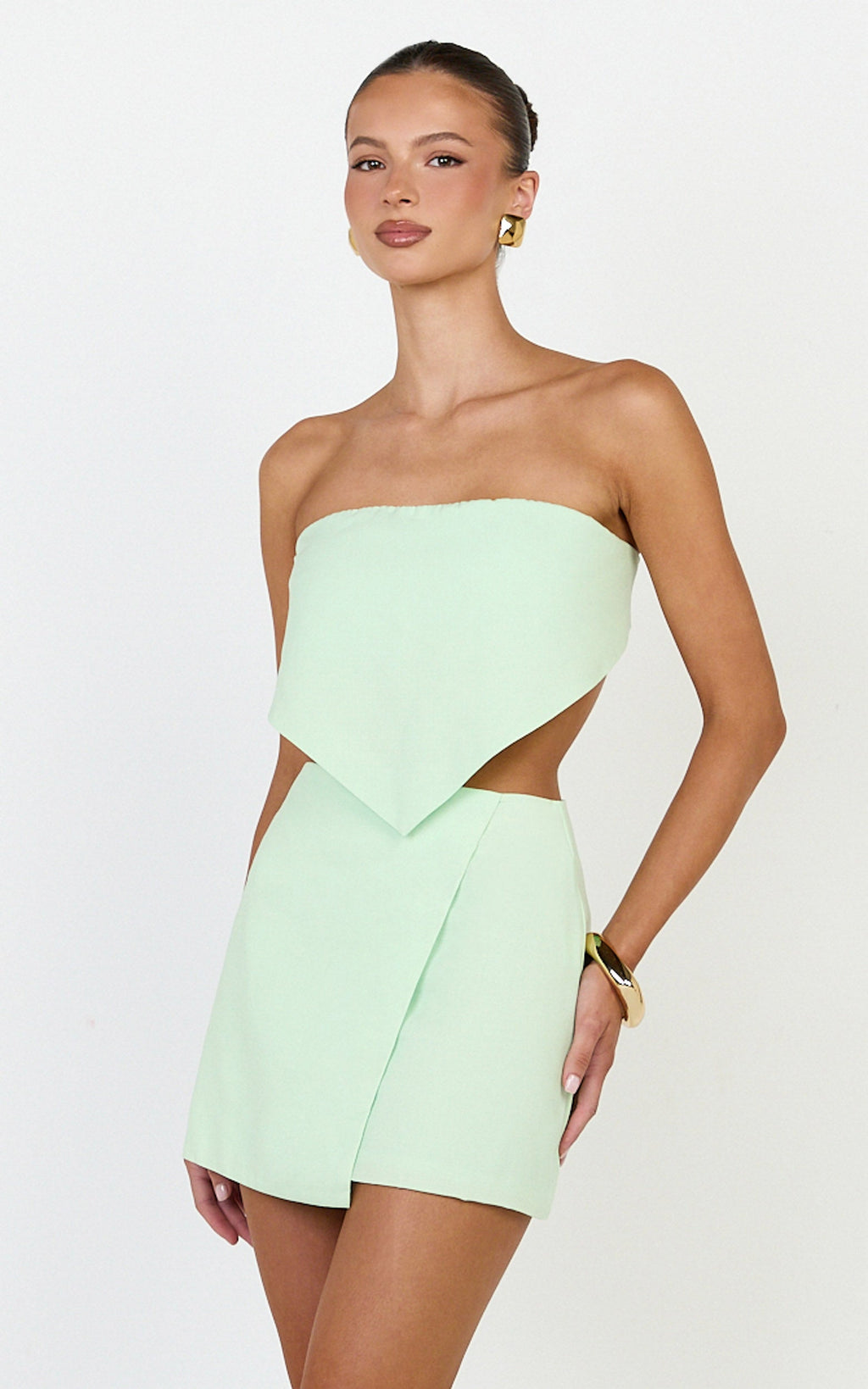 Robyn Top - Bandana Tie Back Top in Sage