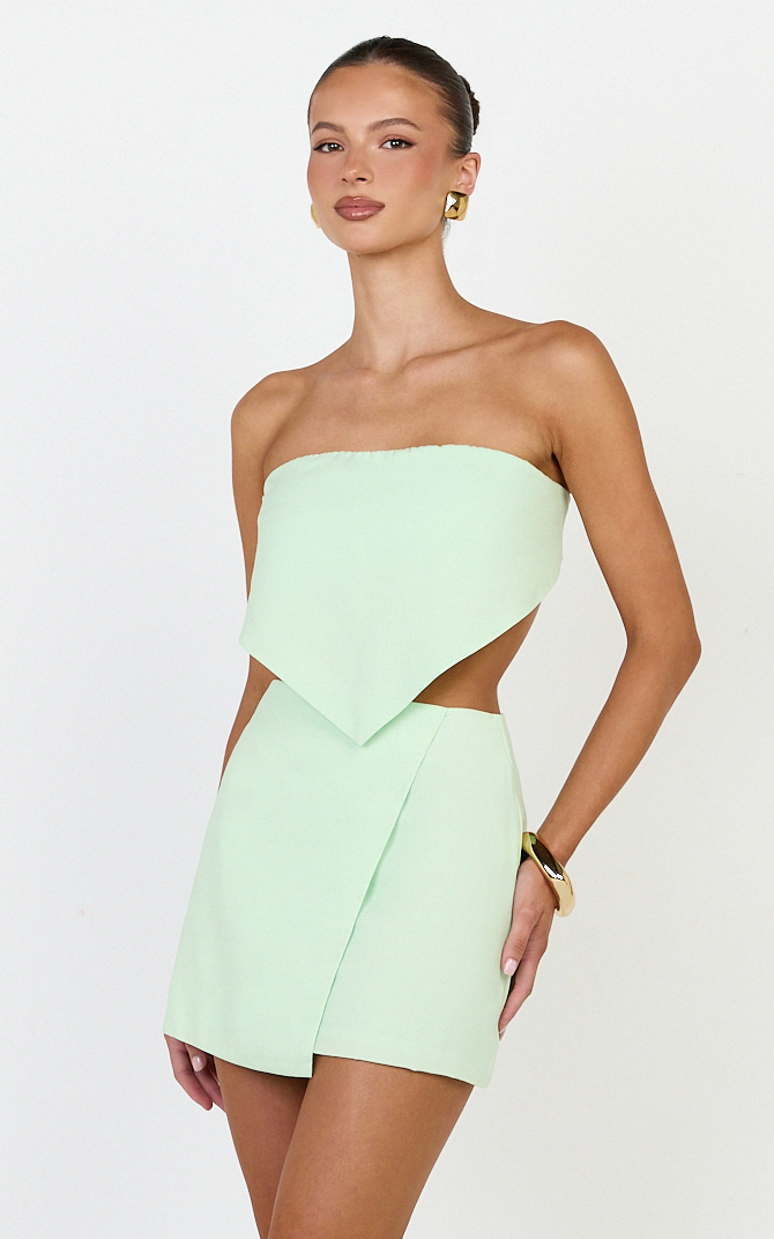 Robyn Top - Bandana Tie Back Top in Sage