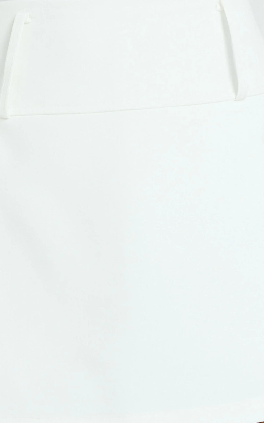 Nola Skort - High Waisted Utility Pocket Skort in White