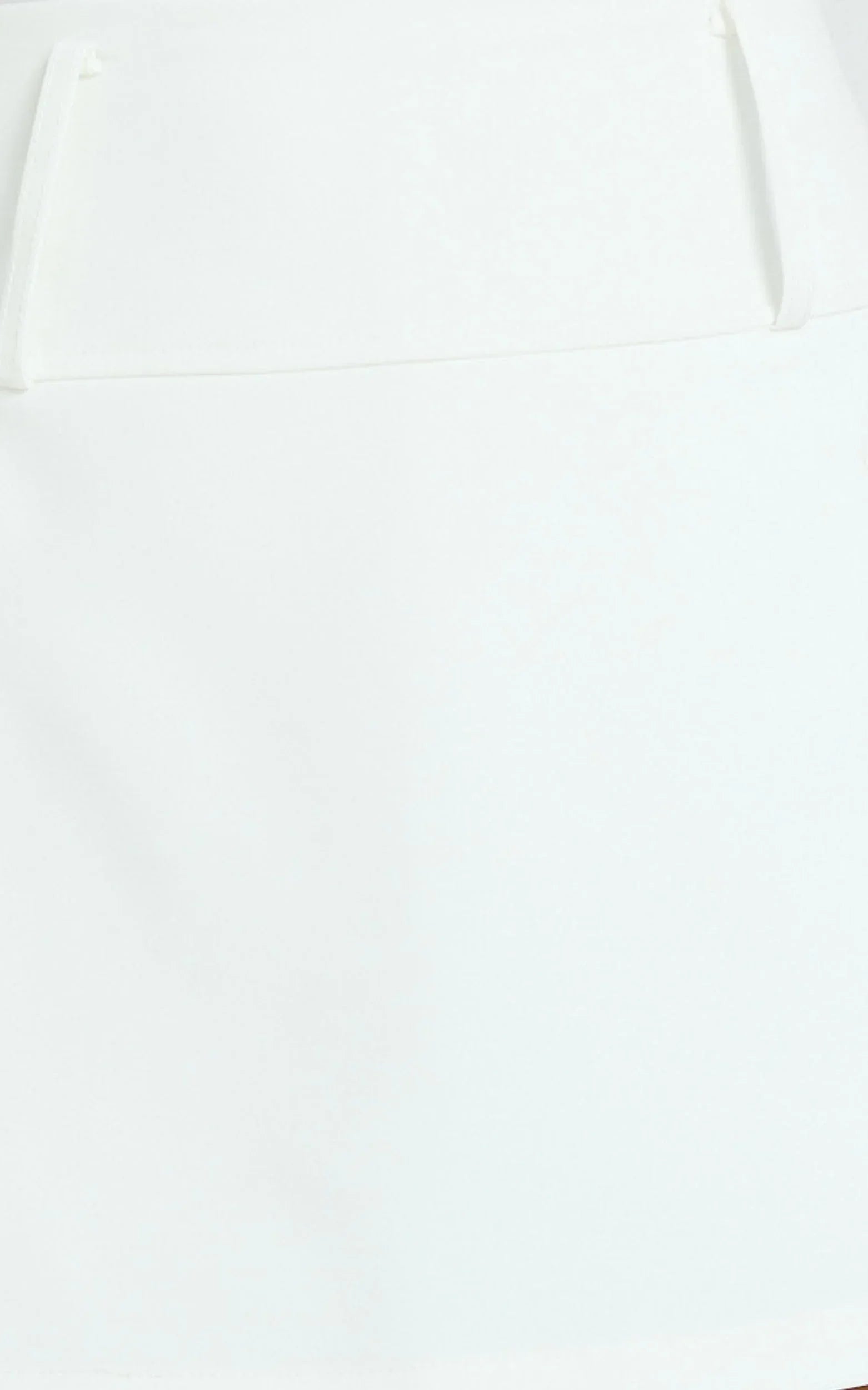 Nola Skort - High Waisted Utility Pocket Skort in White