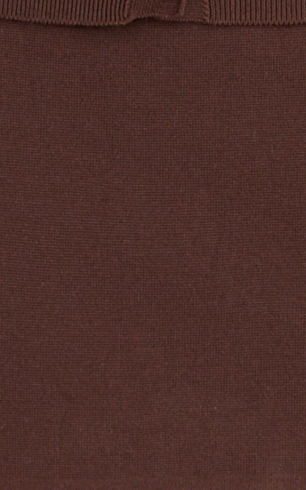 Isabel Mini Skirt - Mid Waist Knit Skirt in Chocolate