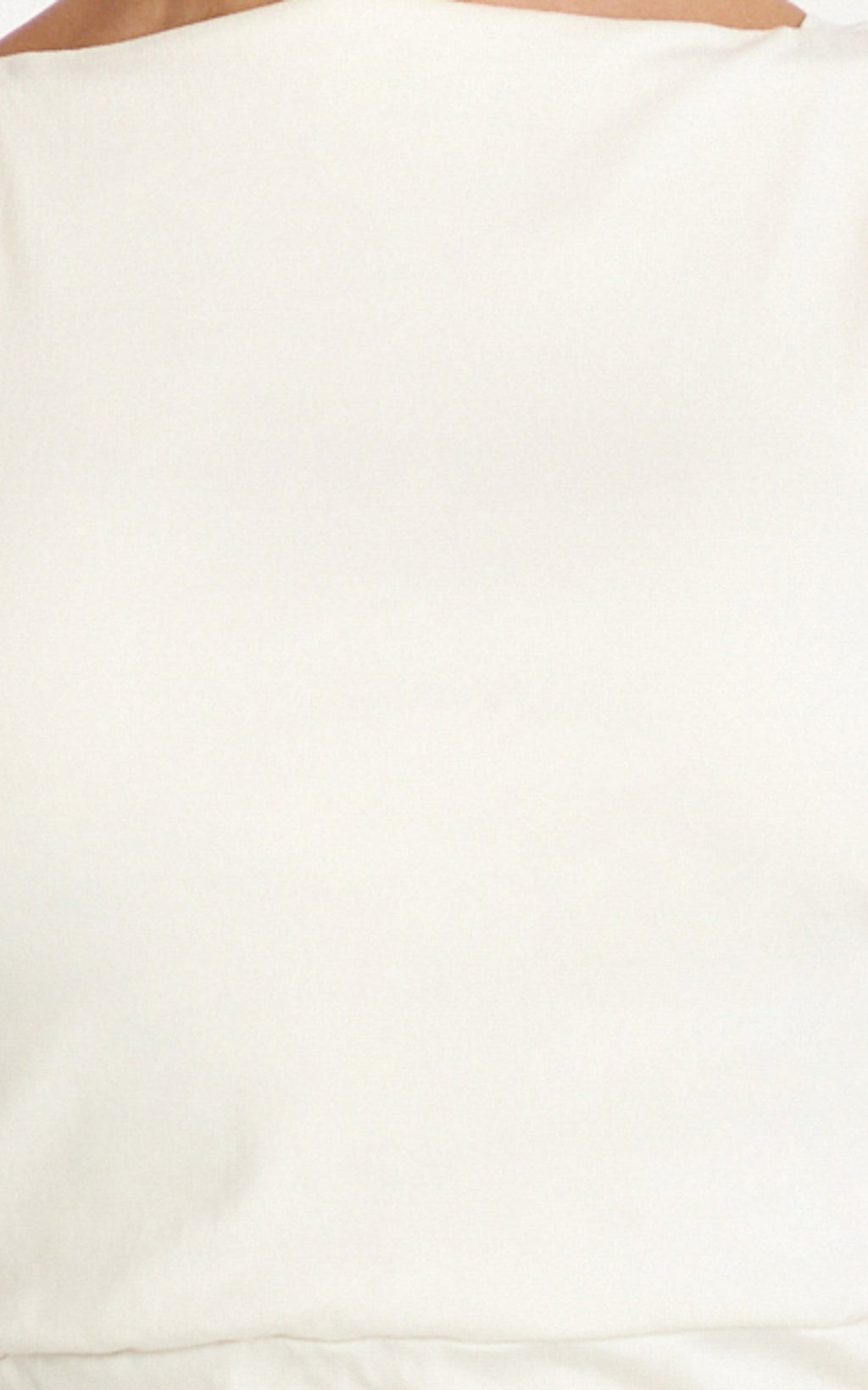 Liora Midi Dress - Boat Neck Side Twist Strap Midi Dress in Ivory