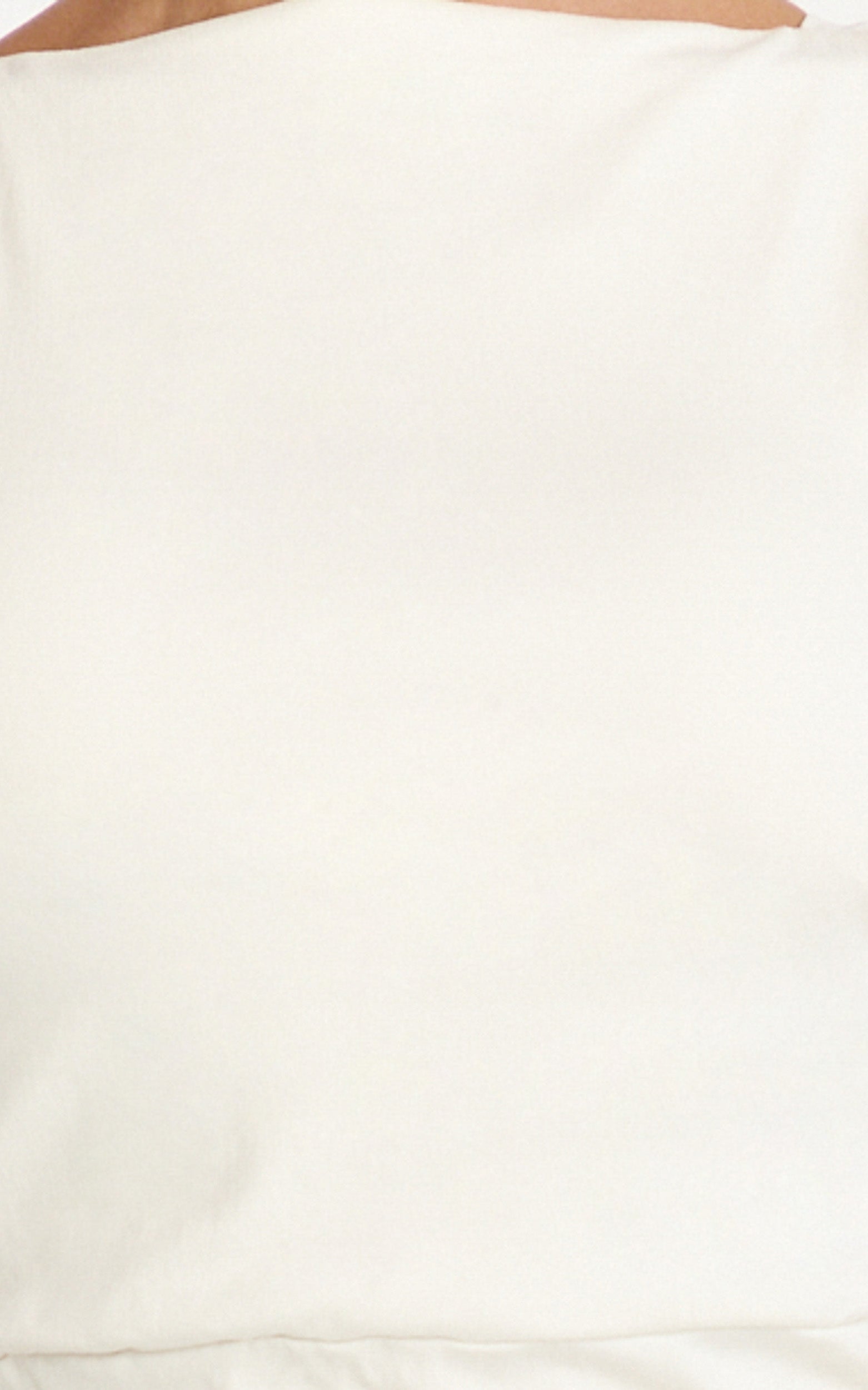 Liora Midi Dress - Boat Neck Side Twist Strap Midi Dress in Ivory