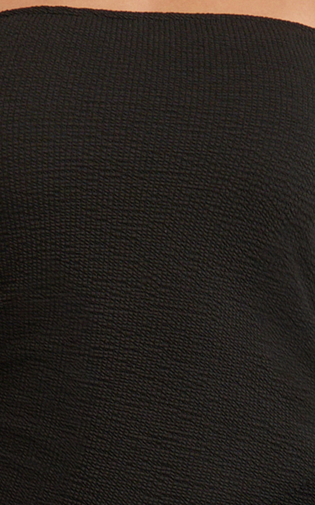 Noah Mini Dress - Off Shoulder Draped Skirt Jersey Dress in Black