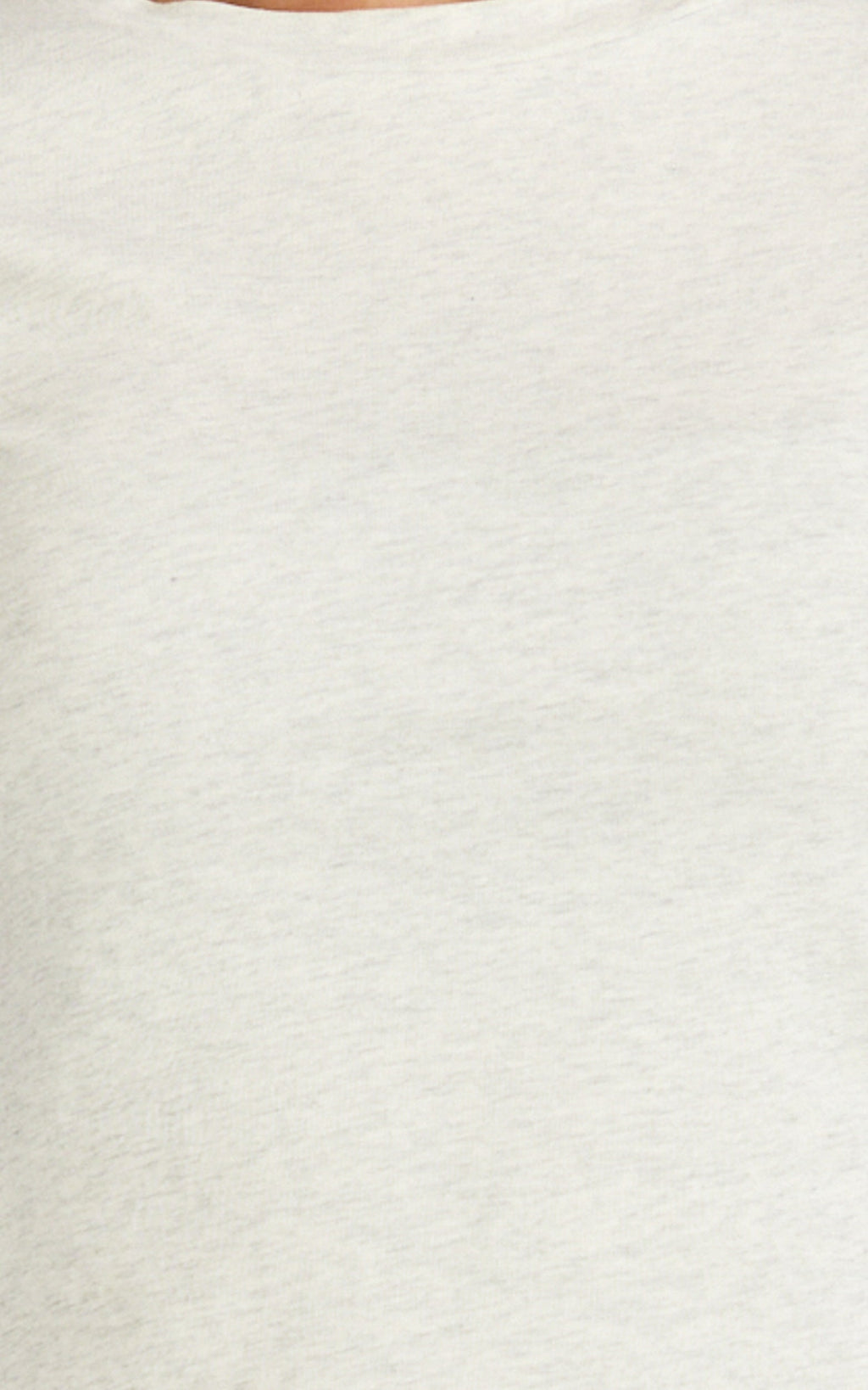 Georgina Top - Crew Neck Short Sleeve Baby Tee in Grey Marle