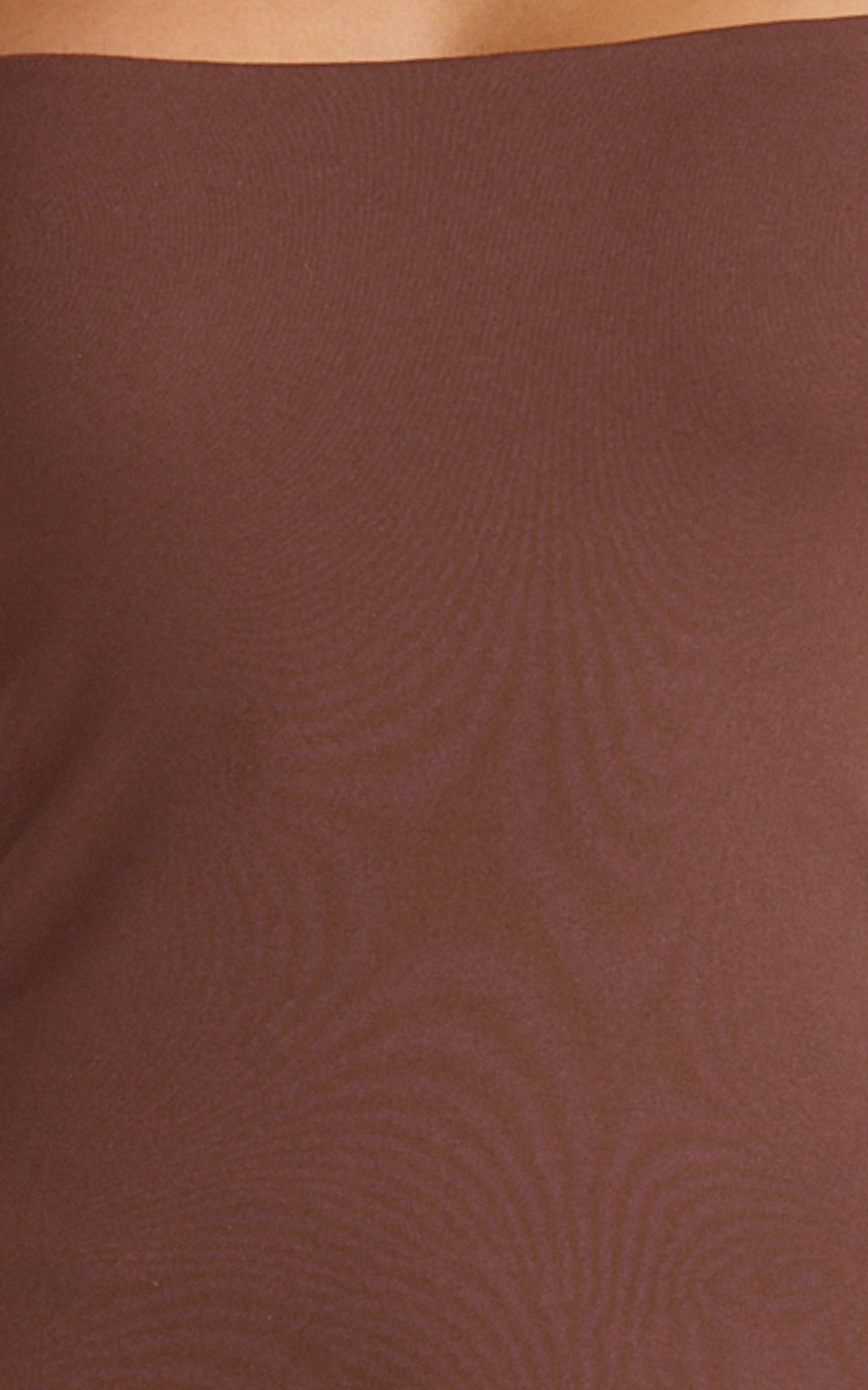 Ophelia Top - Square Neck Jersey Top in Chocolate