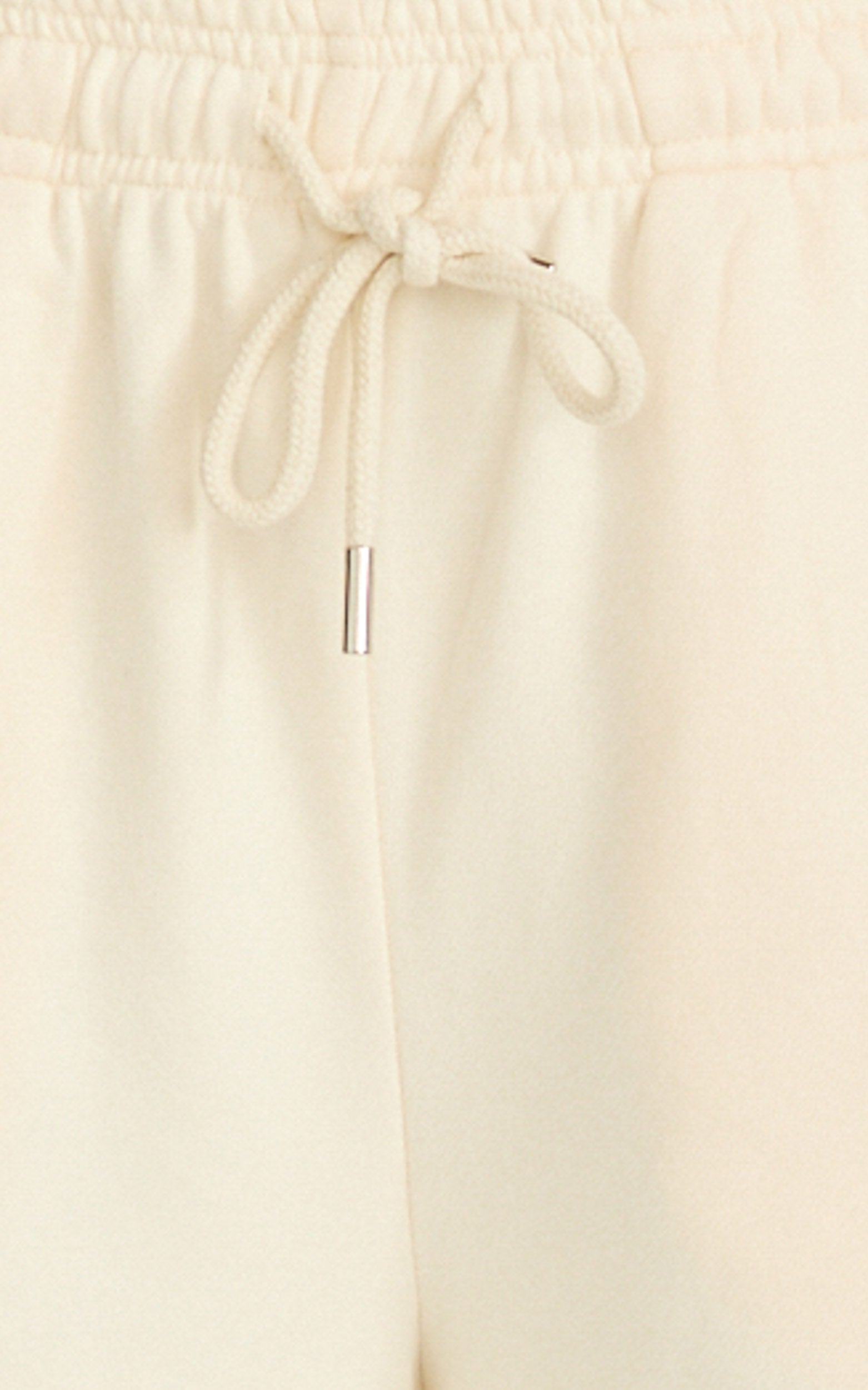 Selene Pants - Tie Waist Sweatpants in Cream