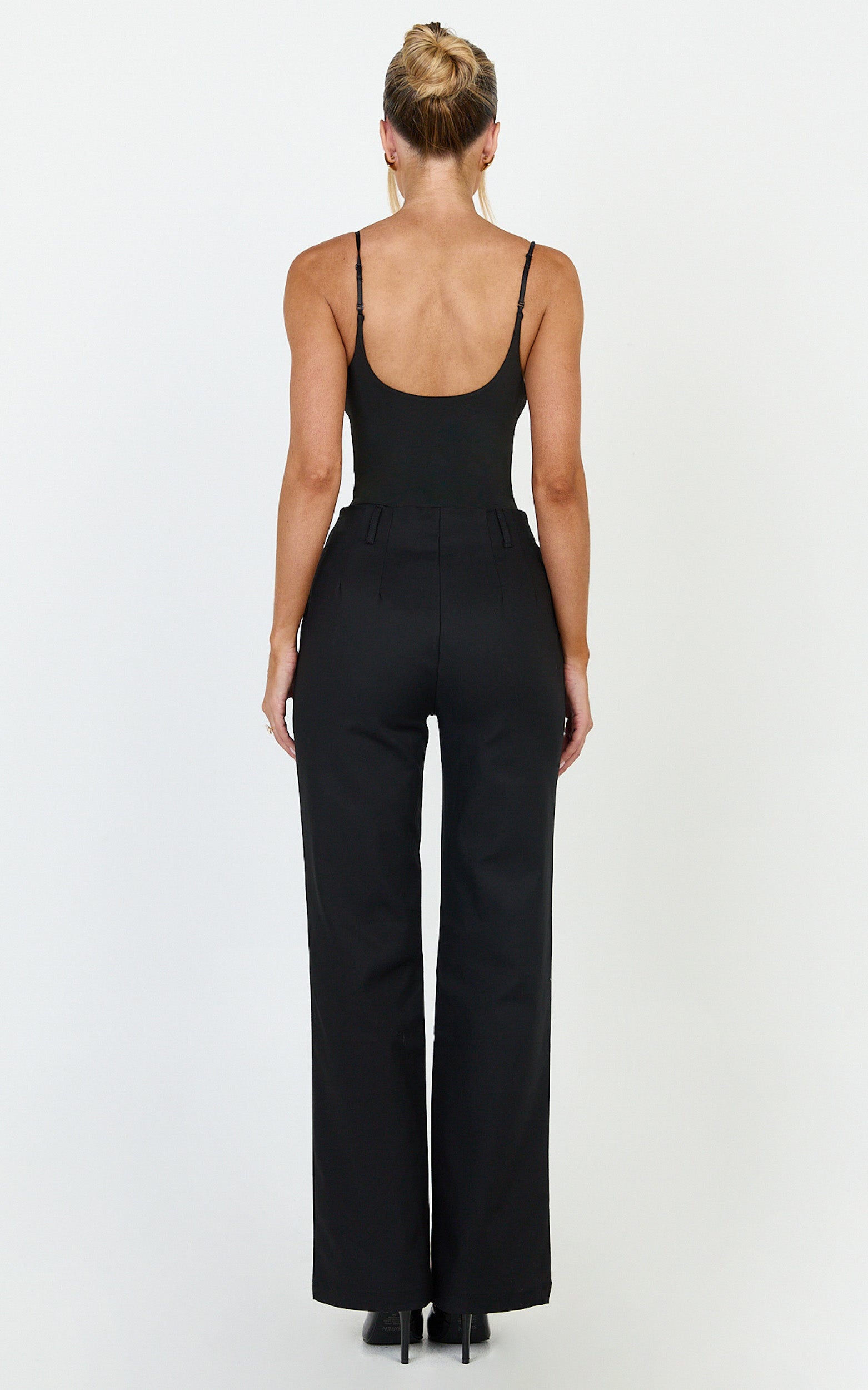 Pietra Pants - Straight Leg Pants in Black