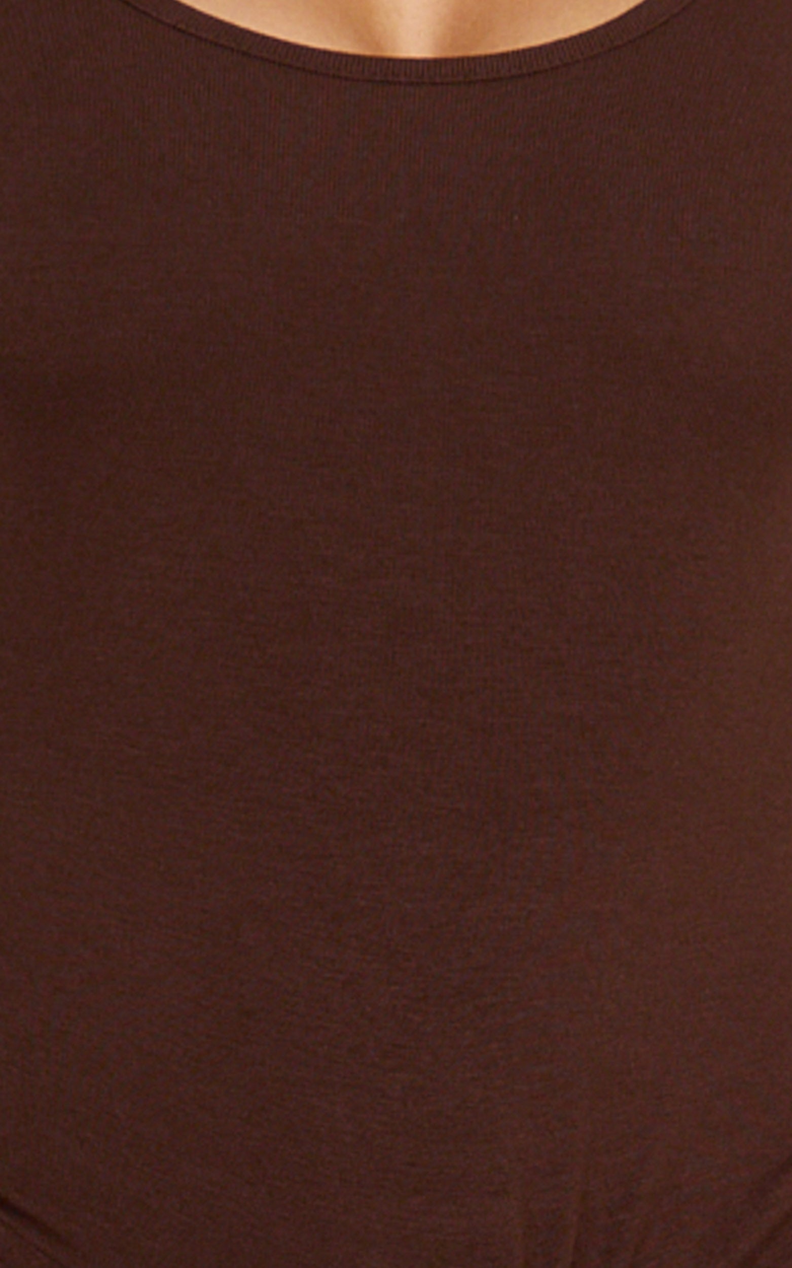 Rosalie Mini Dress - Tie Front Bodycon Wrap Dress in Chocolate