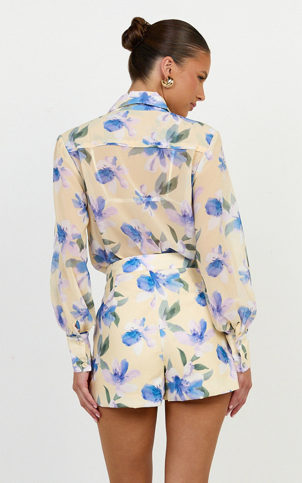 Juliette Shirt - Button Blouse Shirt in Femme Floral Print