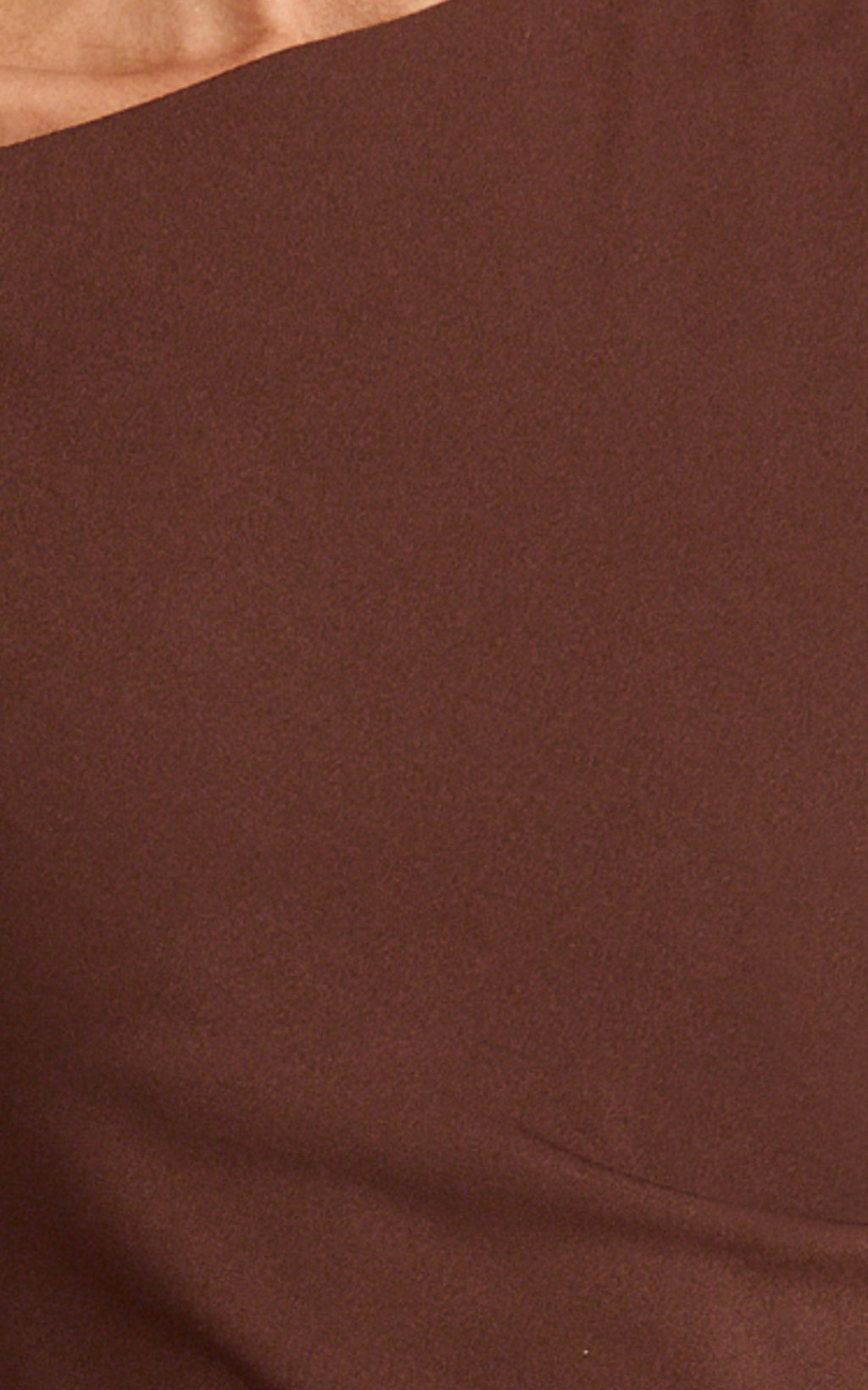 Vilma Mini Dress - One Shoulder Bodycon Dress in Chocolate