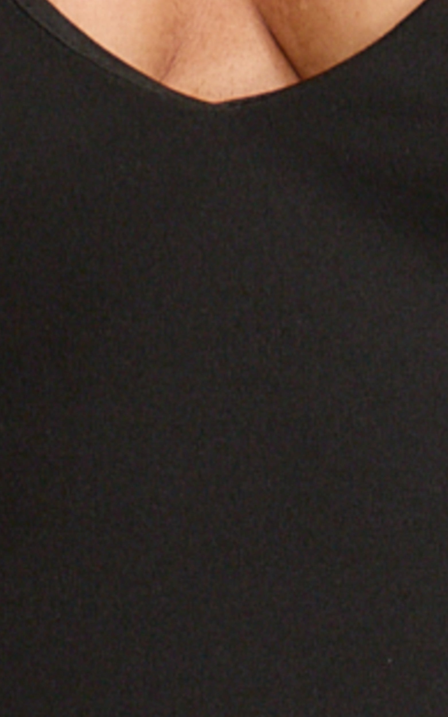 Orielle Shorts - Faux Leather Fitted Micro Shorts in Black