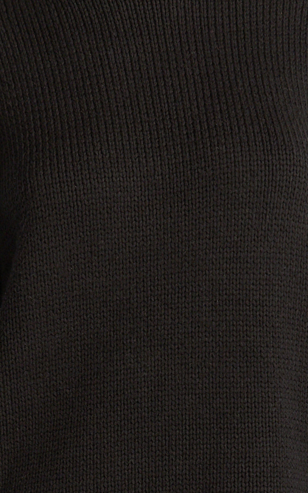 Kira Top - Crew Neck Oversized Jumper in Black