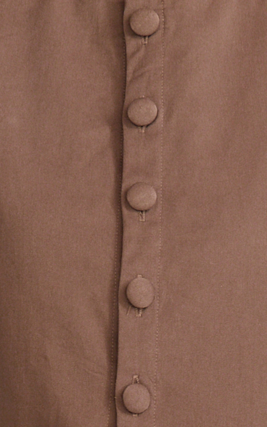 Valencia Two Piece Top and Pants Set - Button Front Vest and High Waisted Pants Set in Mocha