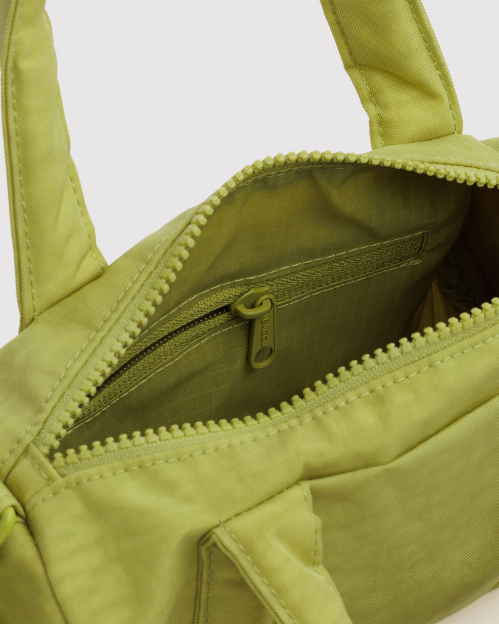 Small Nylon Duffle Bag - Chartreuse - image 5