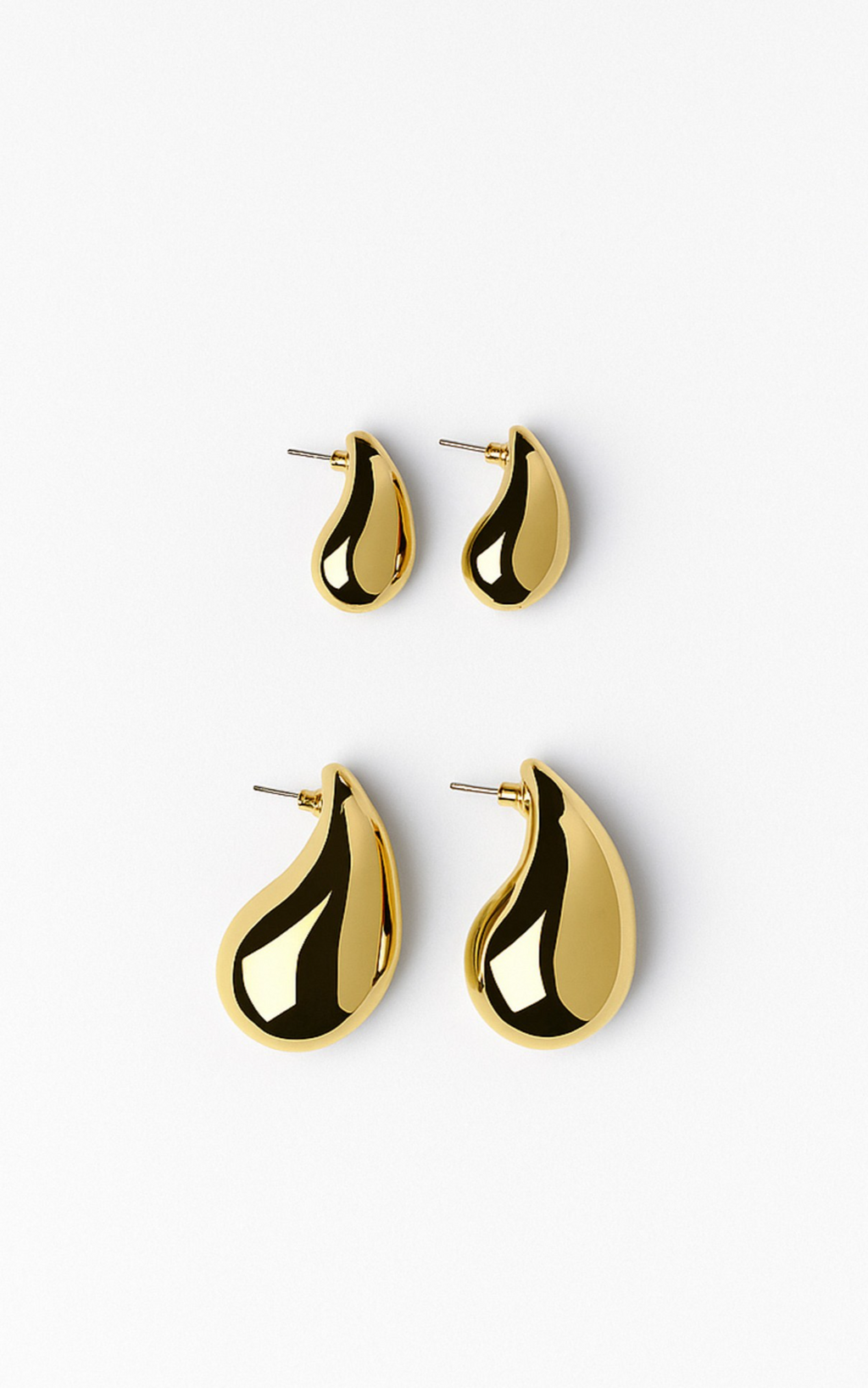 Hyde 2 Pack Drop Earrings in Gold