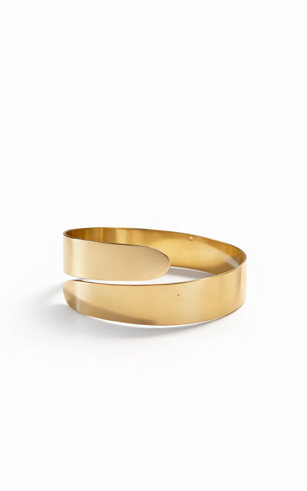 Farah Arm Cuff - Twisted Arm Cuff in Gold