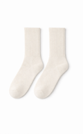 Raquel Socks - 2 Pack Ribbed Socks in White