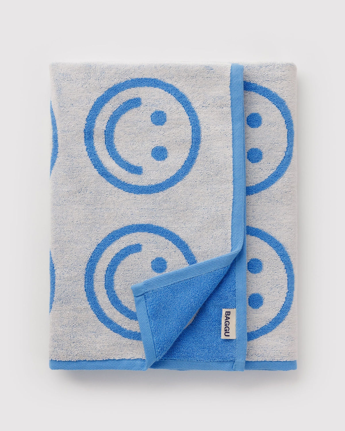 Bath Towel - Sky Blue Happy - image 4
