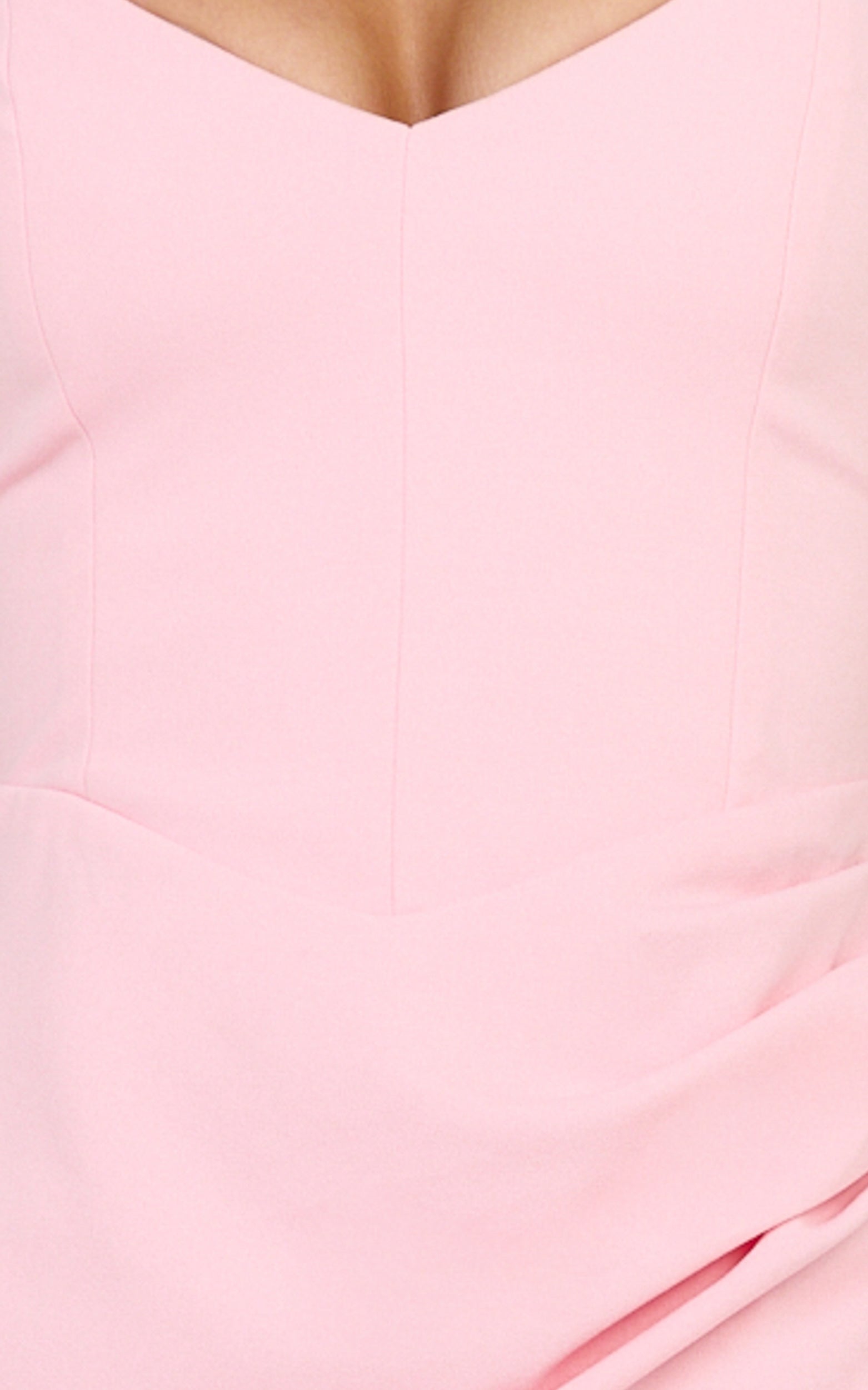 Malibu Maxi Dress - Off Shoulder High Split Dress in Pink