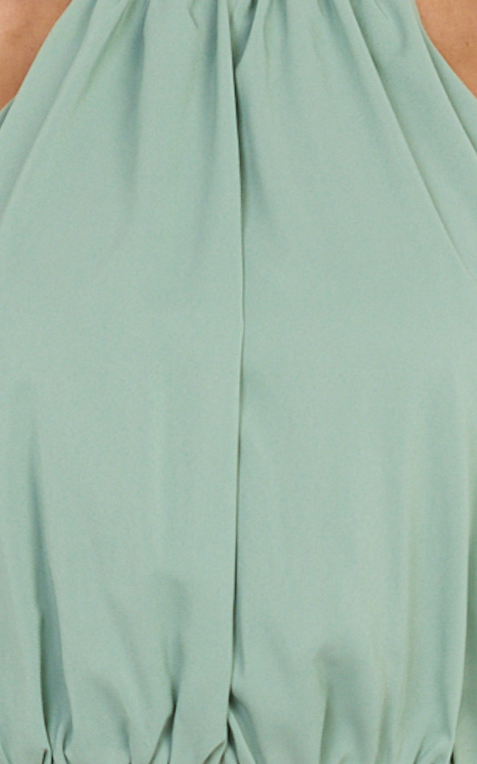 Melanie Top - Halter Neck Top in Green
