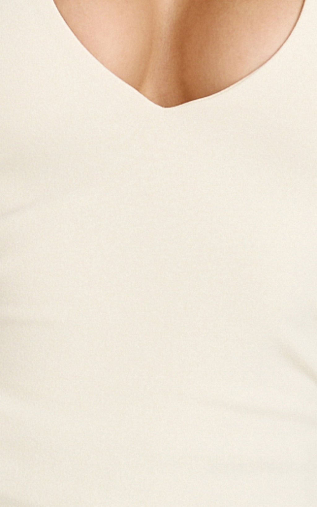 Rachel Top - Halter Fitted Top in Cream