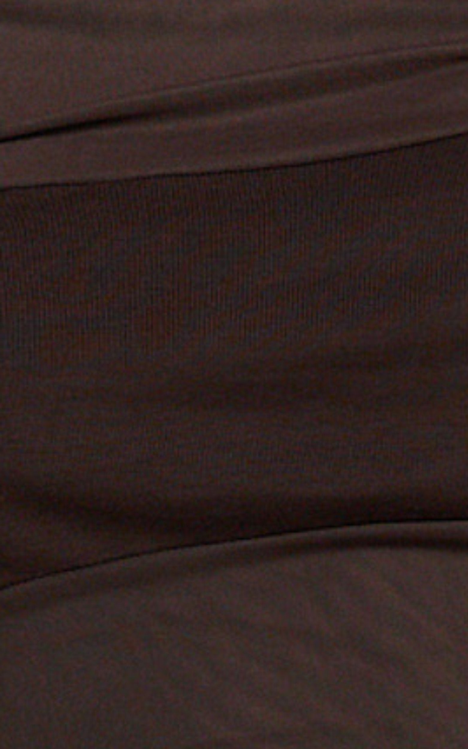 Astrid Top - Asymmetrical Off Shoulder Sleeveless Top in Chocolate