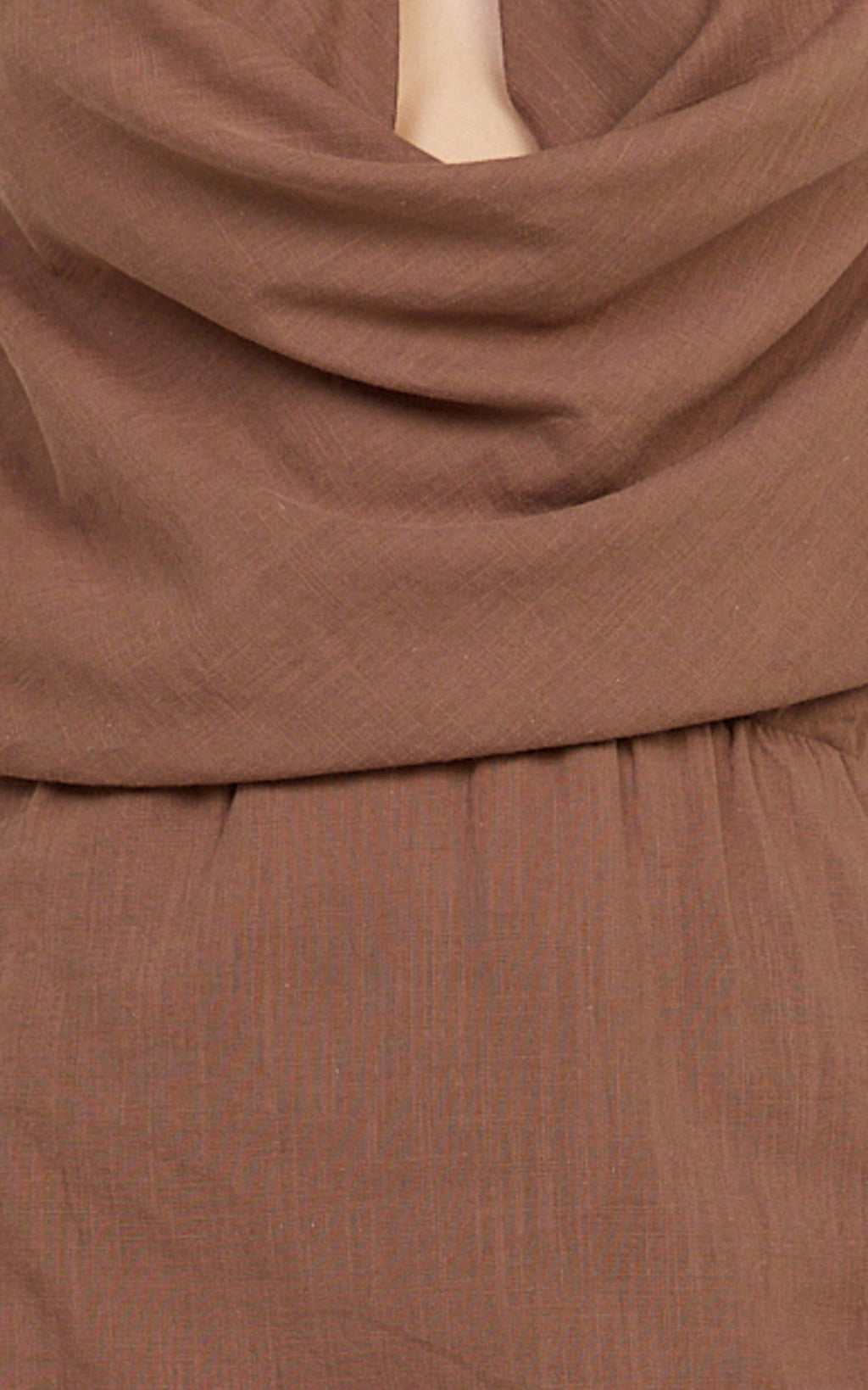 Charlotte Two Piece Set - Cowl Neck Set in Chocolate
