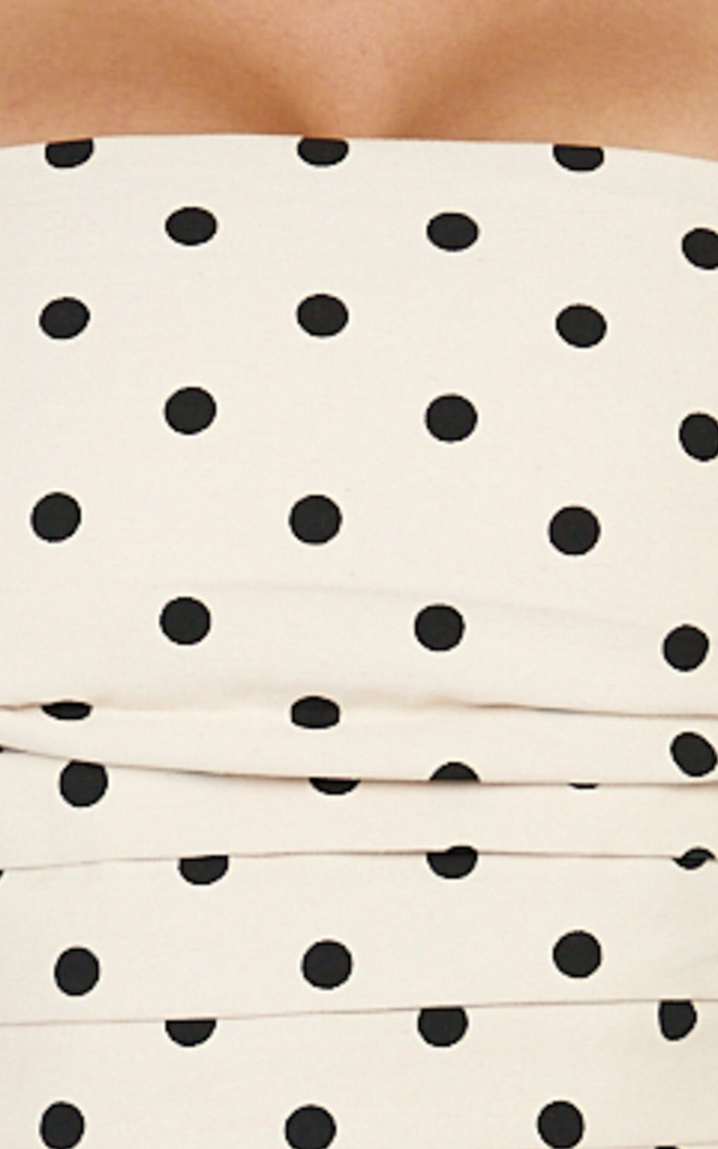 Lillie Two Piece Set - Halter Top And Matching Shorts Set in Black & White polka