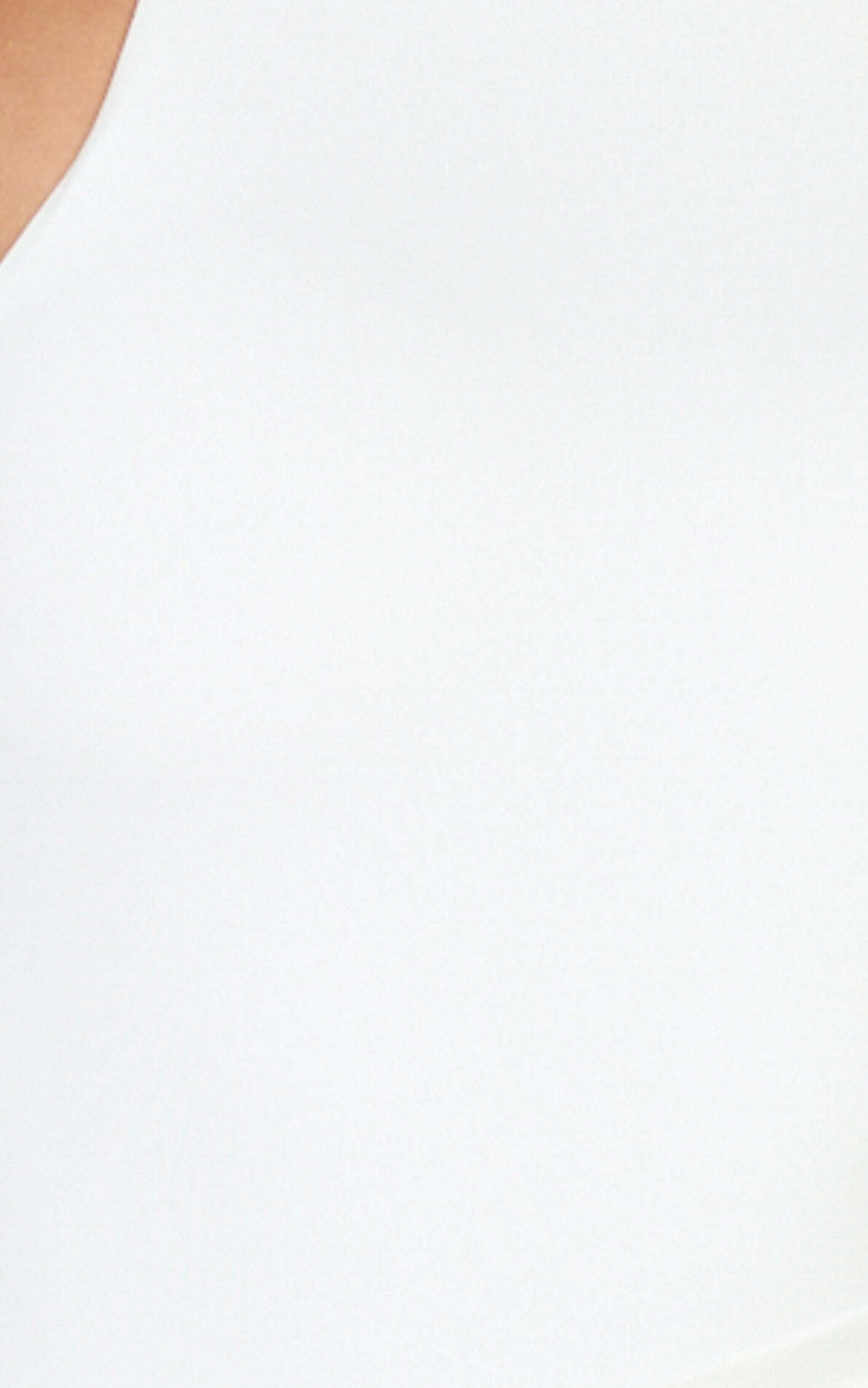 Elodie Mini Dress - Sleeveless Dress Overlay Skirt in White