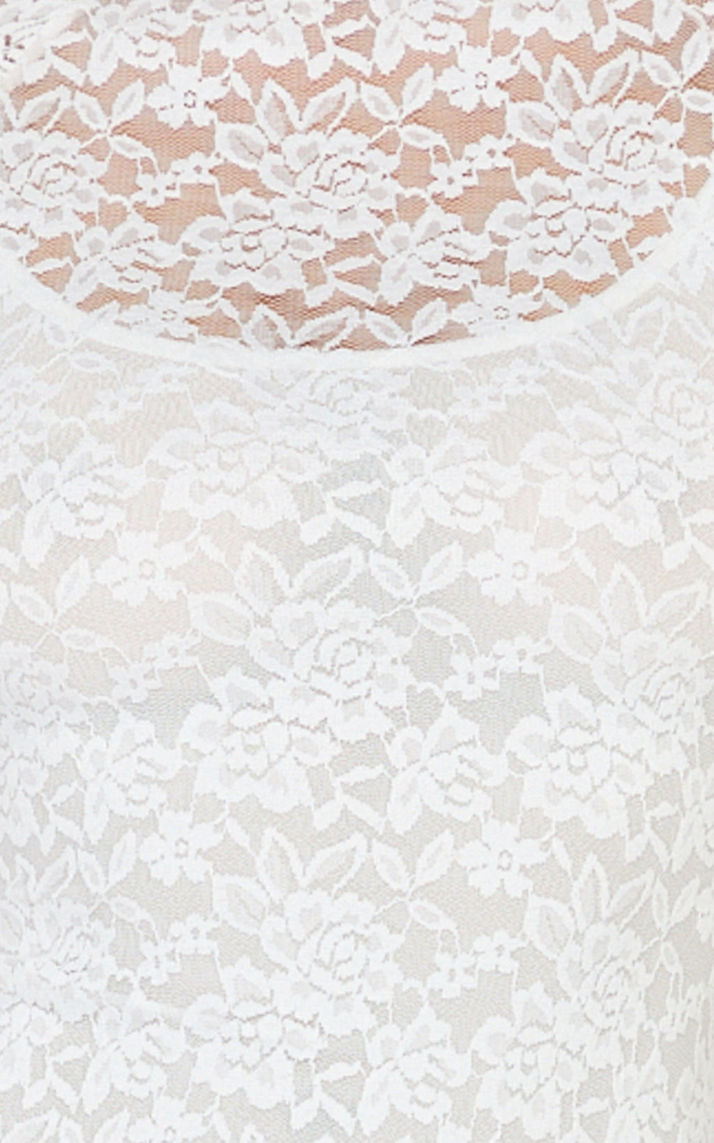 Emma Midi Dress - Lace Cap Sleeve Bodycon Dress in White