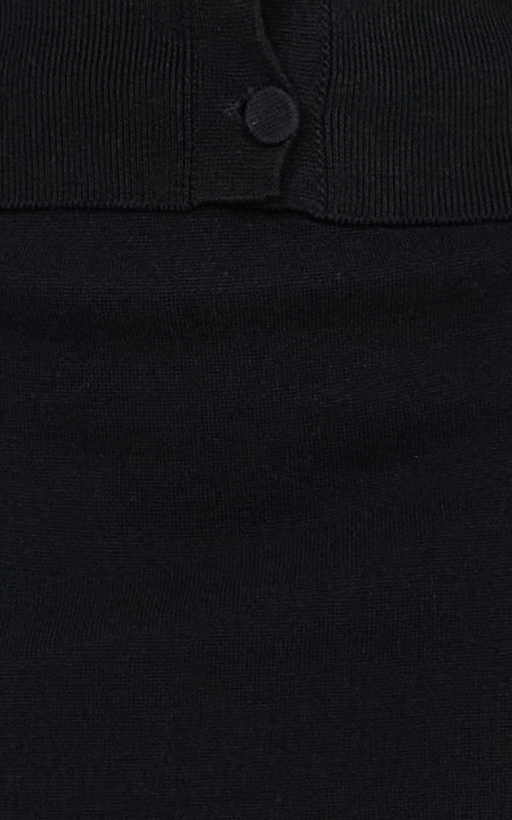 Isabel Mini Skirt - Mid Waist Knit Skirt in Black