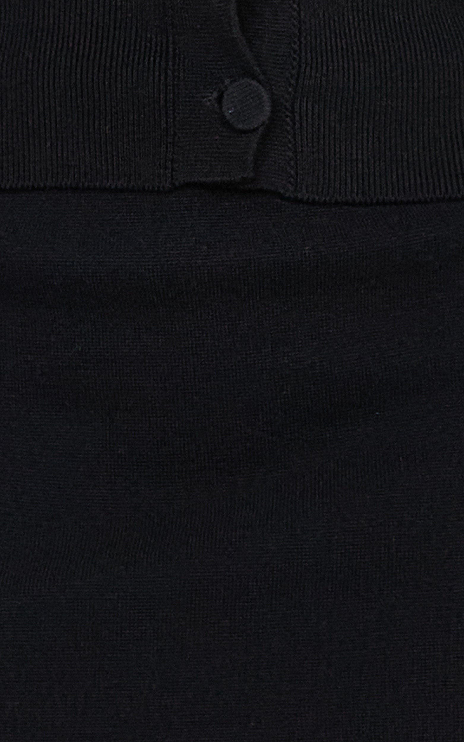 Isabel Mini Skirt - Mid Waist Knit Skirt in Black