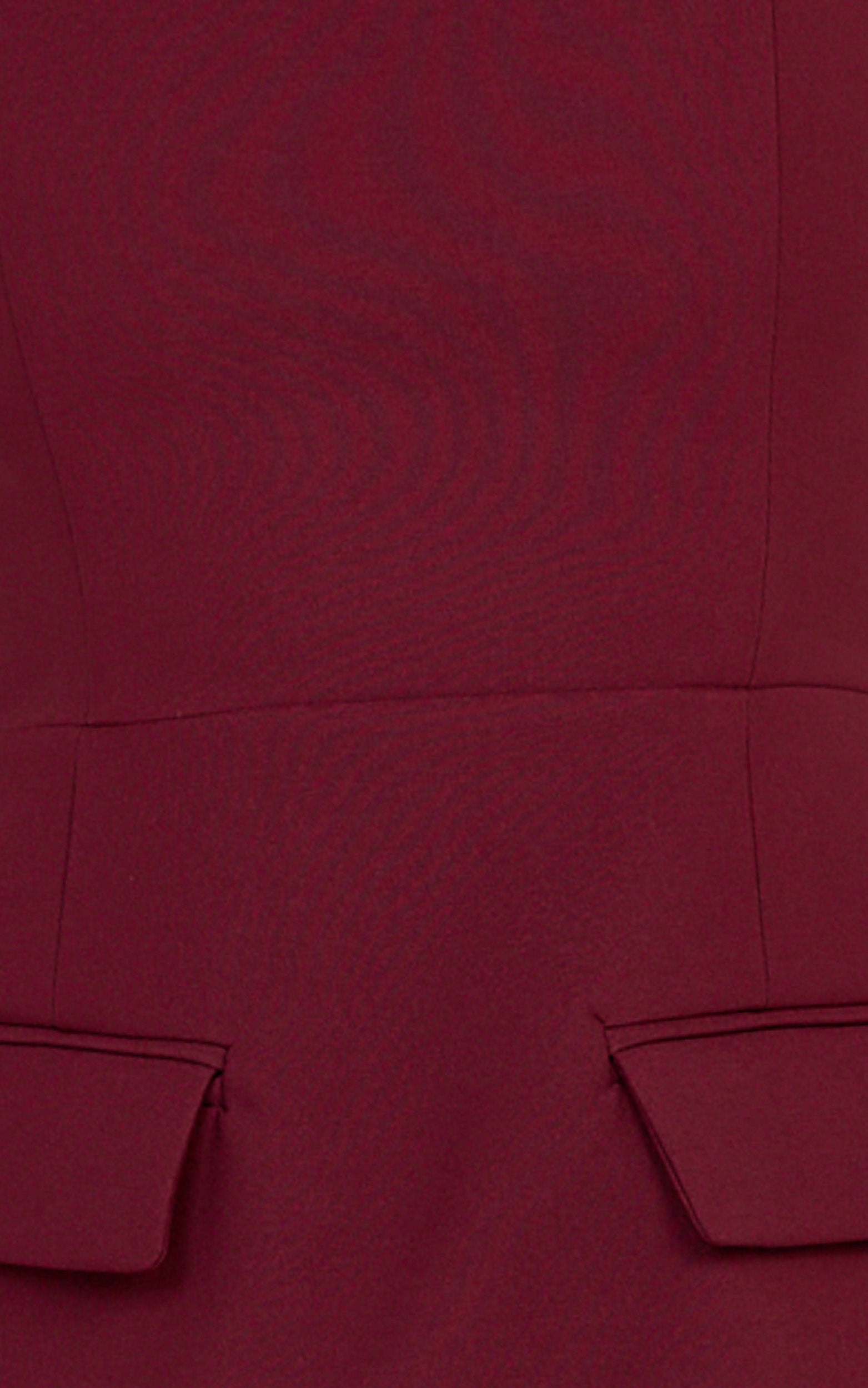 Katia Mini Dress - Strappy Corset A Line Dress in Wine