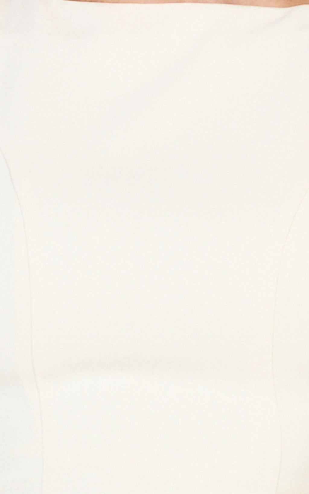 Lorayne Mini Dress - Cap Sleeve Gathered Hip Tie Back Mini Dress in Cream
