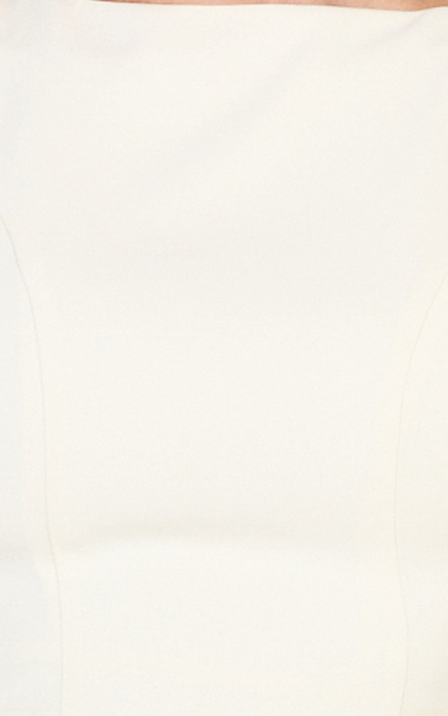 Lorayne Mini Dress - Cap Sleeve Gathered Hip Tie Back Mini Dress in Cream
