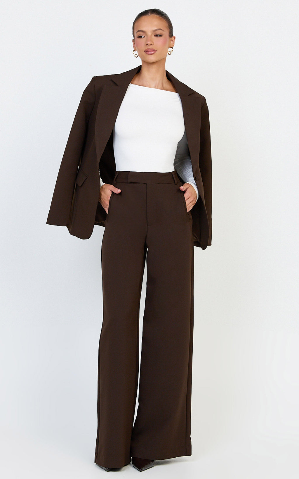 Tisdale Top - Boat Neck Long Sleeve Top in Cream