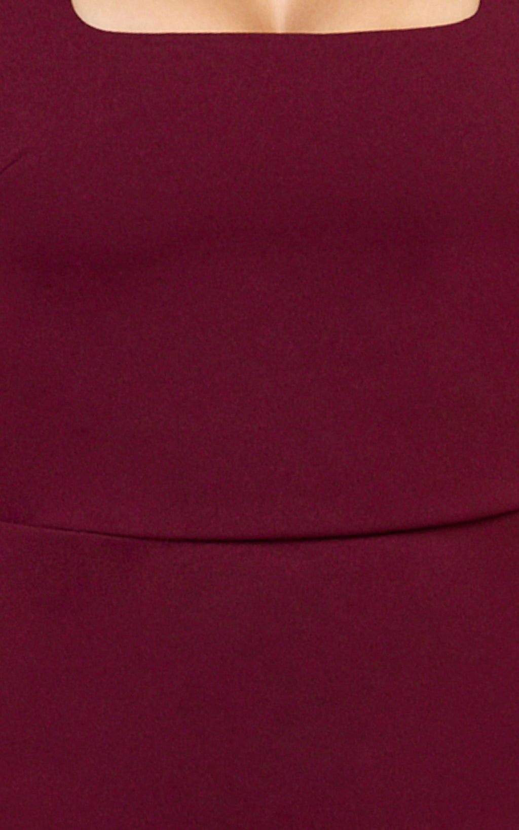 Holly Midi Dress - Halter Neck Column Dress in Wine