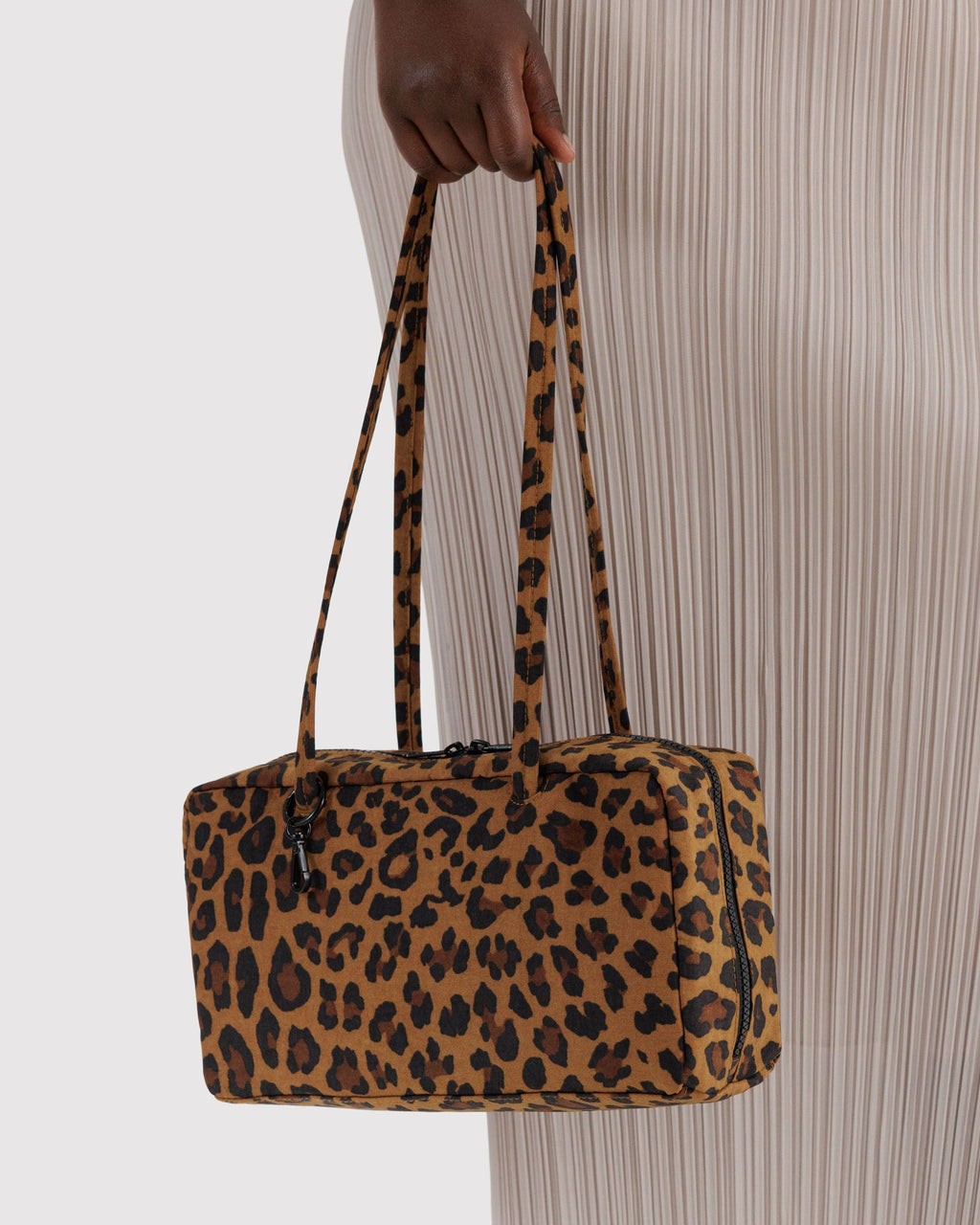Nylon Bowler Bag - Leopard - image 3