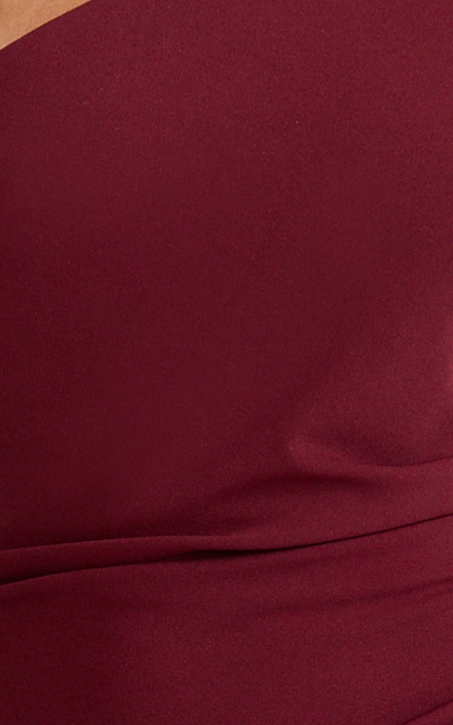 Criselda Maxi Dress - One Shoulder Maxi Dress in Wine