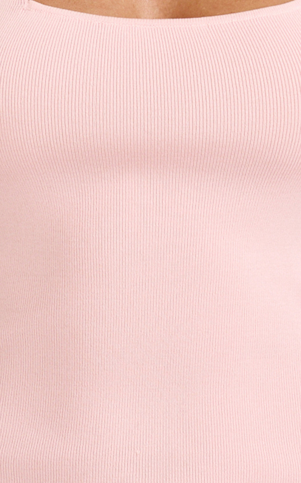 Barbara Maxi Dress - Halter Scoop Neck Contrast Georgette Dress in Pink